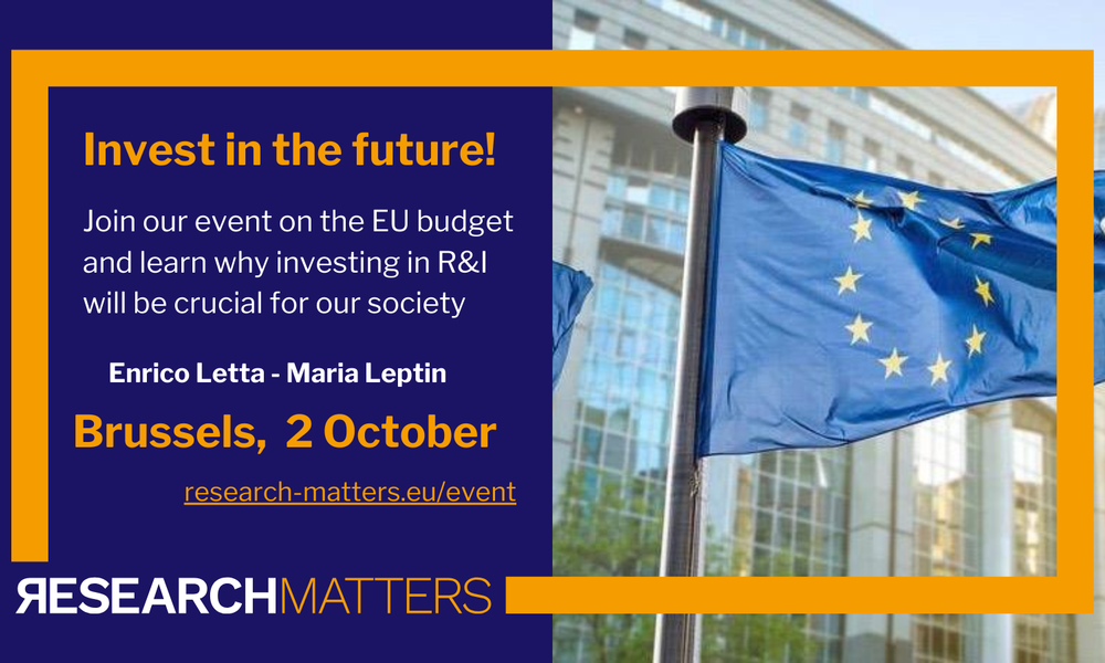 Research Matters event on 02.10 – Invest in the future!