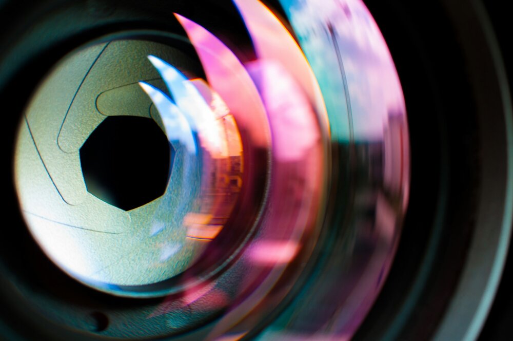 An image of a camera lens